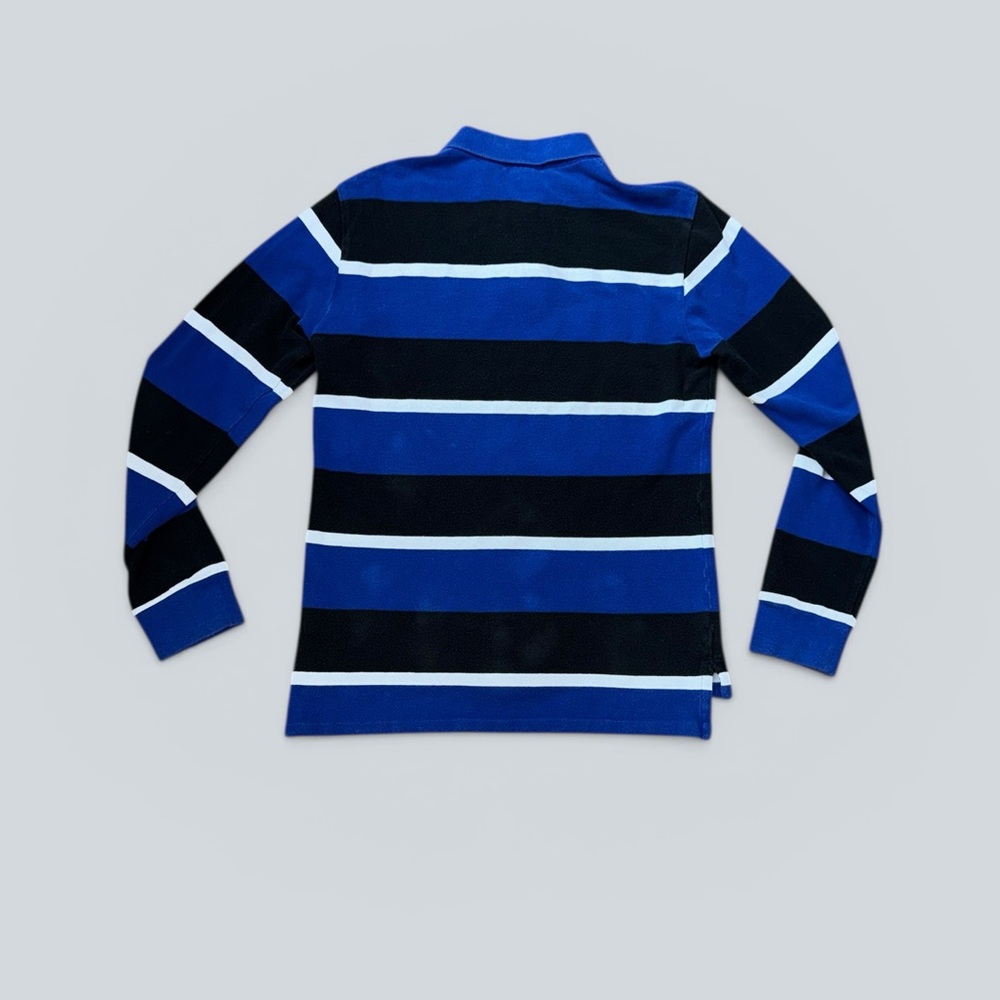 Polo Ralph Lauren Blue Striped Long Sleeve Polo - Picture 4 of 5